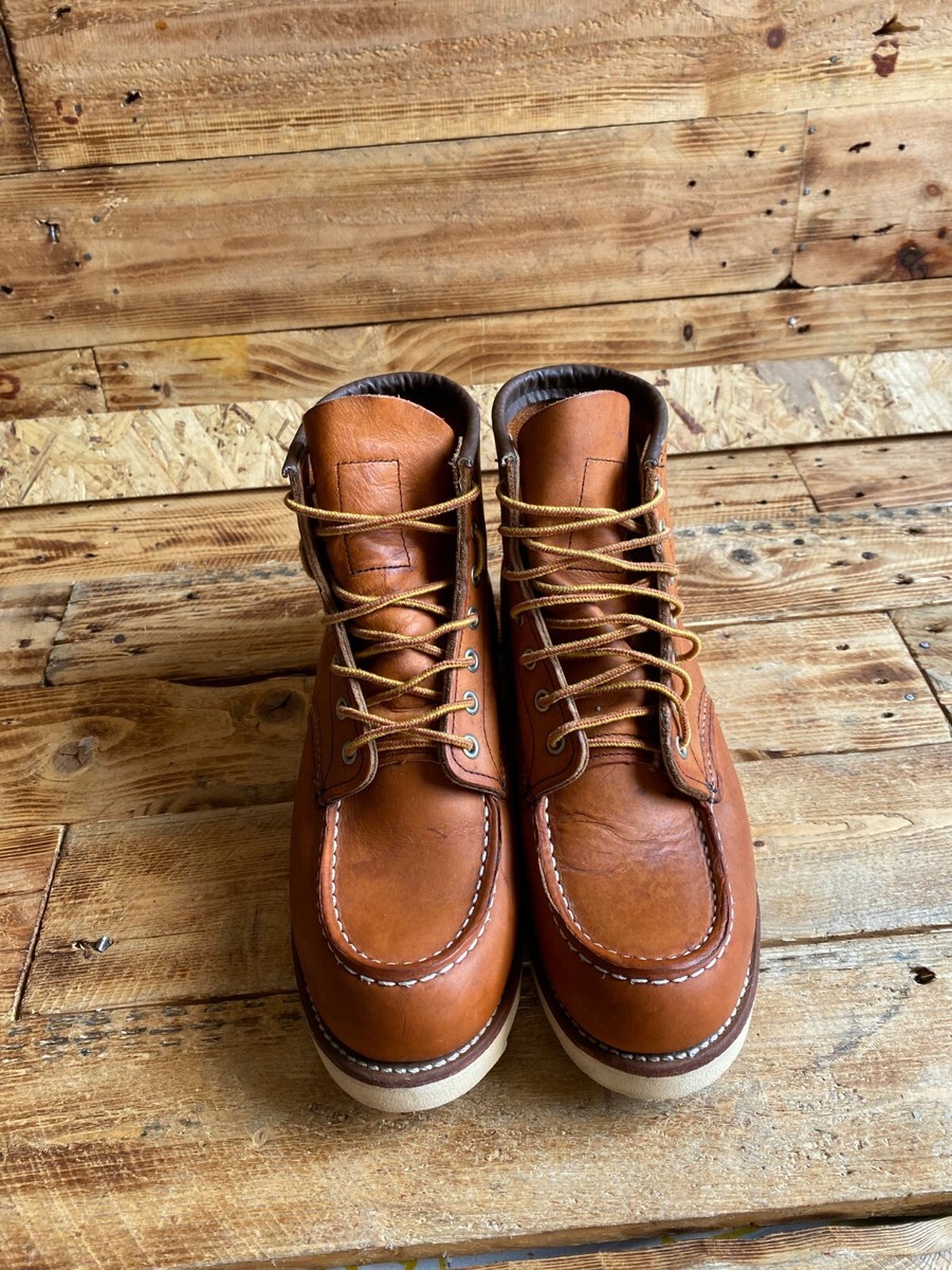 Red Wing Heritage Moc-Toe Work Brown leather Boot 875 Oro Legacy