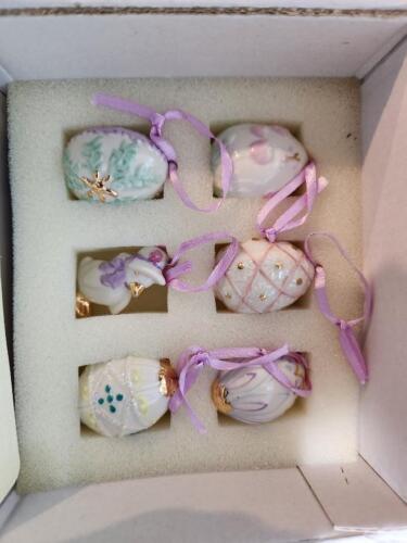 LENOX ~ Juego de Adornos Miniatura Original PASCUA 12 Piezas En Caja Usado - Imagen 4 de 4