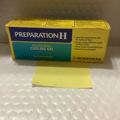 Preparation H Hemorrhoidal Cooling Gel  0.9oz Exp12/25