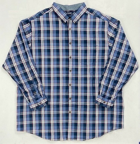 Men's Big & Tall Roundtree & Yorke Casuals Button-Front Long Sleeve Shirt - Picture 6 of 14