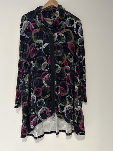 TS - Taking Shape cow neck pattern l/s top size M / L 50cm Plus Size Bamboo Blen - Picture 3 of 11