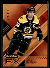 2021-22 Upper Deck Synergy FX Orange Patrice Bergeron 124/449 Boston Bruins