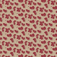 Dolls House Miniature Red Leaf Design Wallpaper Dolls House Miniature Red Leaf Design Wallpaper