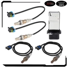 For 2009 Hummer H3 5.3L 4pcs Oxygen o2 02 Sensor + Mass Airflow MAF Sensor