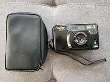 Vivitar 280PZ Point Shoot 35mm Camera - Power Zoom Focus Free Timer Untested