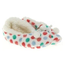 NWT COZIES L XL 8 9 10 LARGE SOFT POLY SHERPA LINED INSIDE SLIPPERS NON SKID NEW