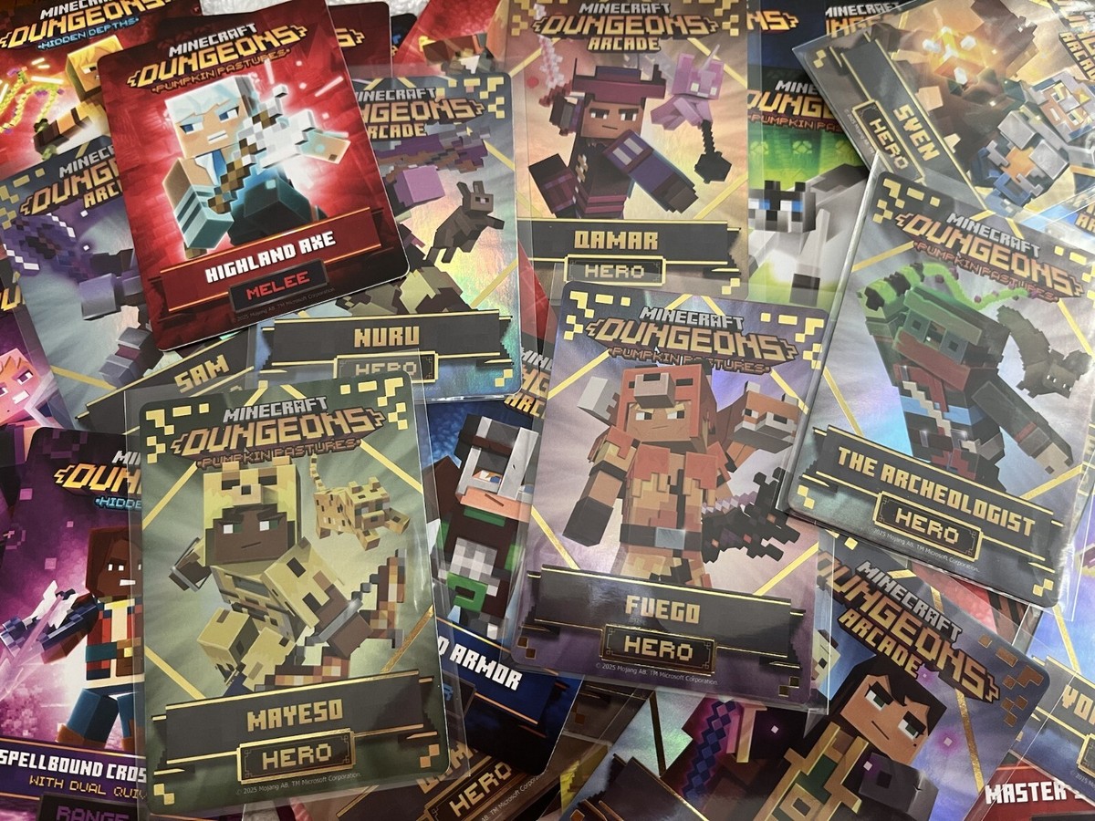 Minecraft Dungeons Arcade Cards Series 4 (NEWEST SERIES FOR