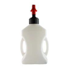 Bike IT Rapid Quick Fill Race Fuel Jug Can 10 Litres Quick Delivery Nozzle White