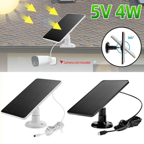 4W Solar Panels For Eufy Eufycam Cam E/2C/E/2 Pro Wall Mount 3M Power - Foto 12
