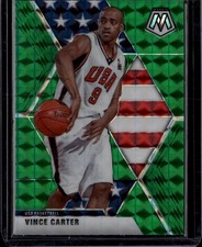 Vince Carter 2019-20 Panini Mosaic USA Green Prizm