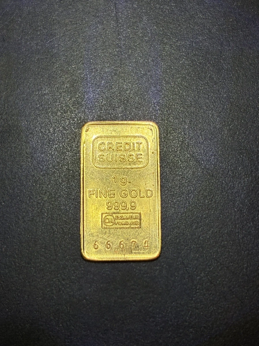 Credit Suisse 0.9999 Gold Bullion Bars & Rounds for sale | eBay