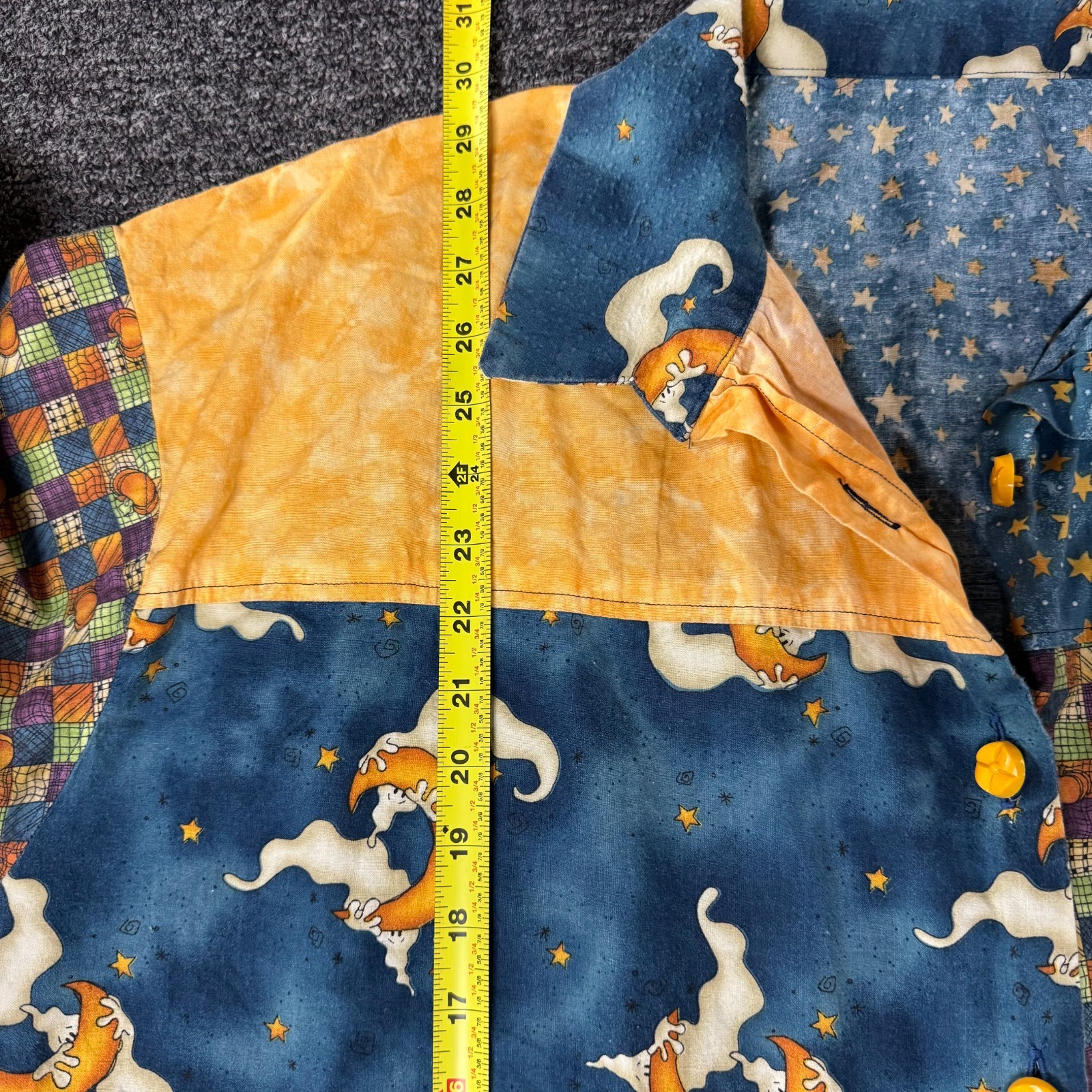 Vintage Patchwork Autumn Custom Fall Ghost Pumpki… - image 4