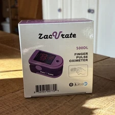 Zacurate® Purple 500DL Pro Series Pulse Oximeter Heart Rate Monitor Spo2 O2. NEW