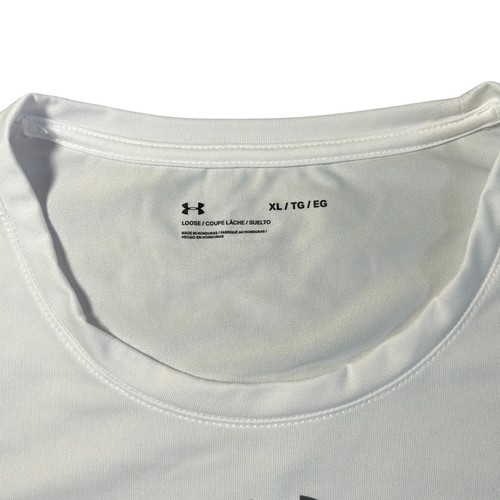Camicia UNDER ARMOUR Notre Dame Taglia XL Combattimento Scritta Irlandese Logo Bianca Lunga Slve - Foto 4 di 11