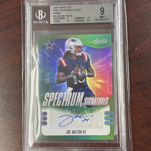 2025 Panini Absolute Joe Milton III Green (RAW)