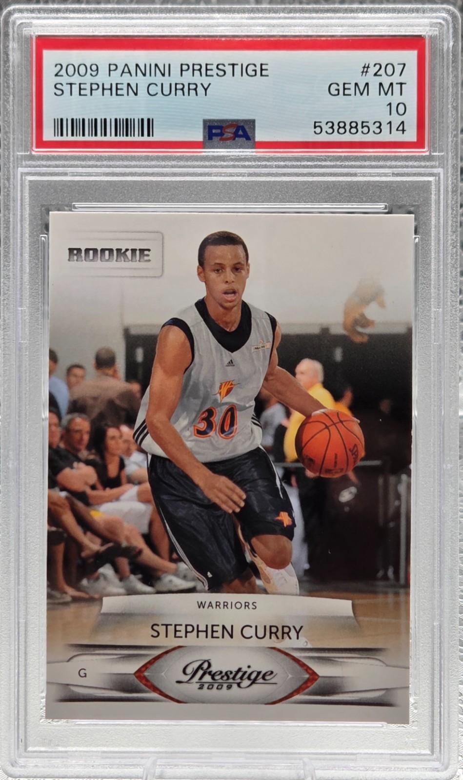 23009 Prestige Golden State Warriors STEPHEN CURRY Rookie Card PSA 10 GEM MINT view 1