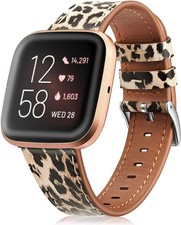 For Fitbit Versa 2/Versa /Versa Lite Genuine Leather Watch Band Strap Wristband