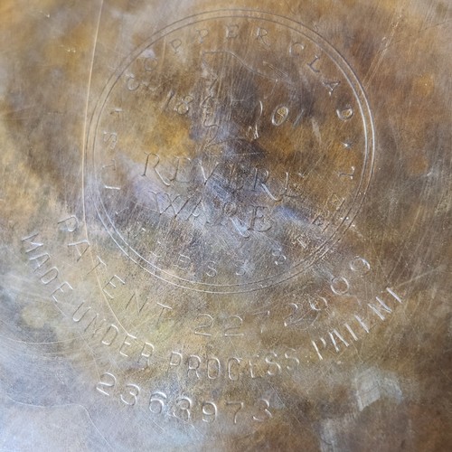 Vintage Revere Ware Bratpfanne Pfanne 10 Zoll Kupferboden Doppelring - Bild 11 von 11