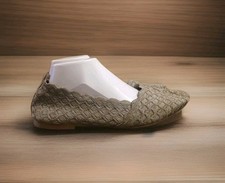 Skechers Cleo Honeycomb Womens 9.5 Taupe Woven Ballet Flats