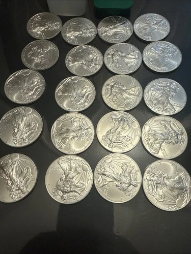 Roll of (20) 2015 $1 American Silver Eagles  BU