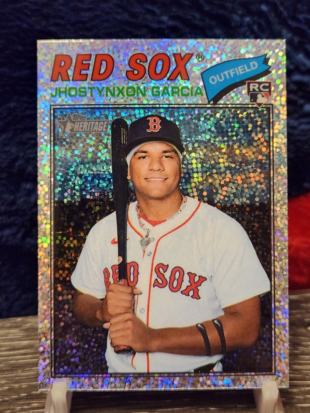 Jhostynxon Garcia RC 2026 Topps Heritage Silver Sparkle Chrome #112