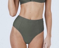 Onia Leah Forest Rib Solid Swim Bottom