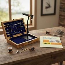 All-in-One Fly Tying Starter Kit with Rotary ...