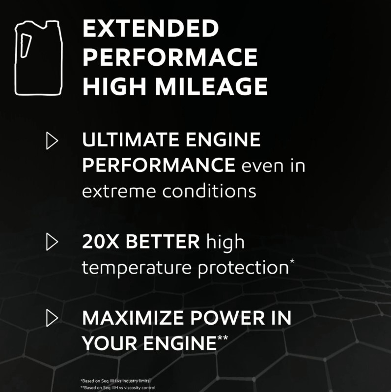 2 Pack Mobil 1 Extended Performance High Mileage Full Synthetic Motor Oil 0W-20