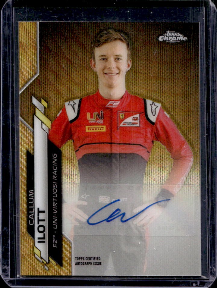 2020 Topps Chrome Formula 1 Callum Ilott Auto Gold Refractor #/50