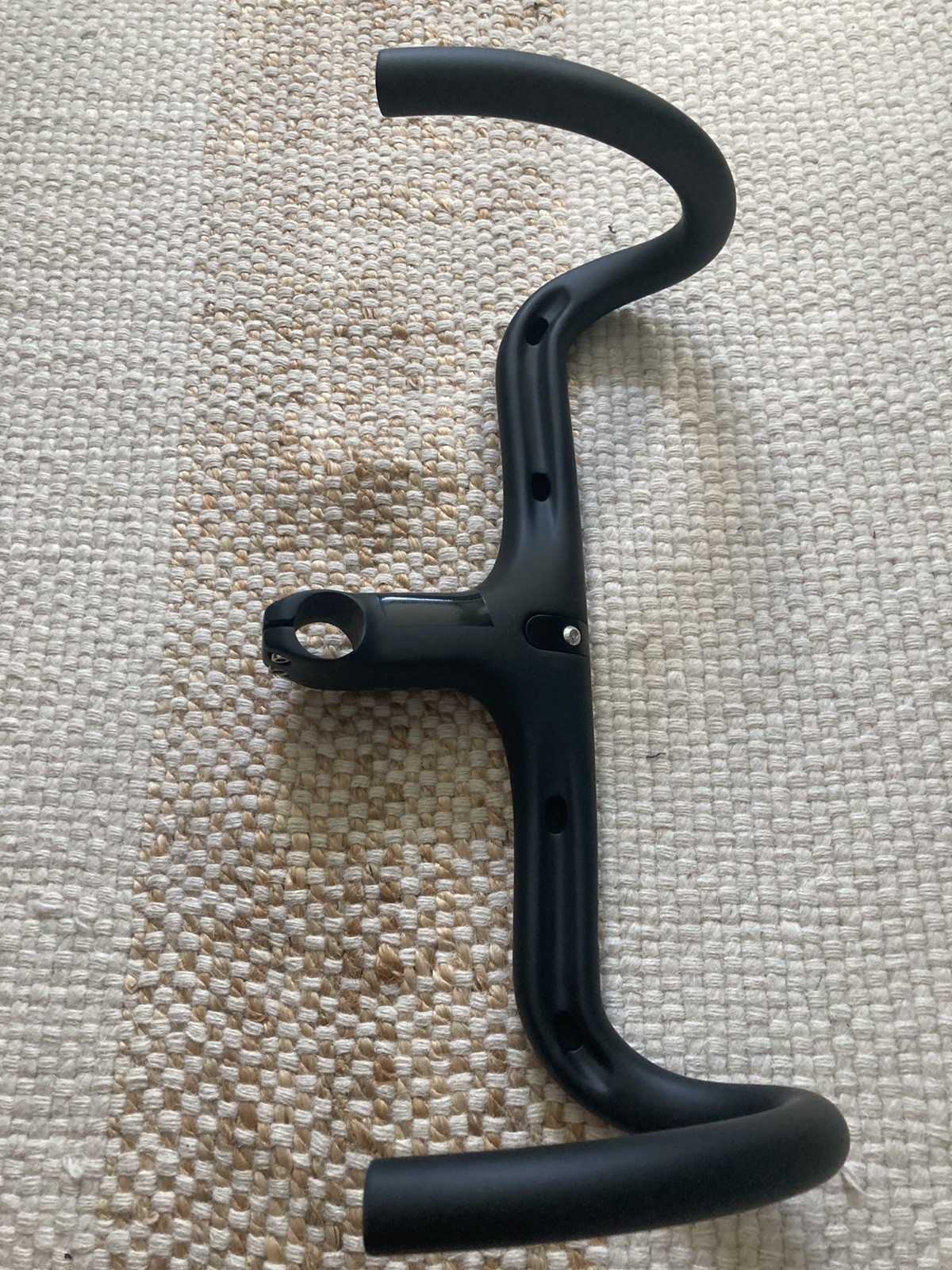 Black Inc integrated handlebar 100 mm x 38 cm road gravel bike carbon barstem