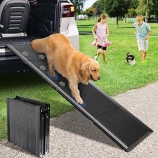 Dog Ramp, Dog Ramp for Car with Anti-Slip Surface, 63''x17.3'' Folding Pet