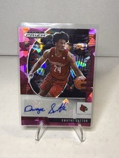 2020-21 Prizm Draft Picks Collegiate Prospect Pink Ice Dwayne Sutton RC Auto