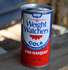 NEAR MINT ~1974 WEIGHT WATCHERS NO SUGAR COLA Old Pull Tab 12 oz Can