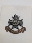 Original WW2 British Army Notts & Derby Sherwood Forresters Cap Badge Military