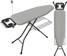 Ironing Board, Compact Iron Board with Cord Holder, Steam Iron Rest and Bottom..