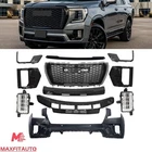 For GMC Yukon XL Denali 2021-2024 Front Bumper Cover Assembly w/ Grille Black