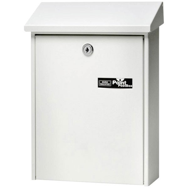 Burg Wächter Steel Letterbox White Fully Galvanized