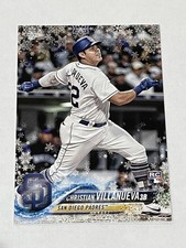 2018 Topps Holiday Baseball Metallic - Christian Villanueva RC - Padres