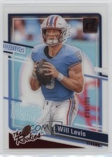2023 Panini Clearly Donruss Clearly The Rookies Red 30/100 Will Levis #14 6o3