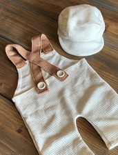 Newborn photo Opportunity Outfit - 1940  s Newsboy