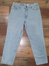 VTG Levis 550 Jeans Husky Boys 16 USA Made Relaxed Tapered Mid Rise Y2K Denim