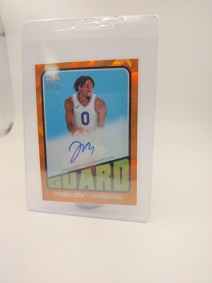  TYRESE MAXEY AUTO 15/25 2023 TOPPS Chrome sapphire 1972 TOPPS Orange Auto