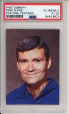 FRED HAISE APOLLO 13 ASTRONAUT PHOTO PSA DNA COA SIGNED AUTOGRAPH ICON *SMEARED*