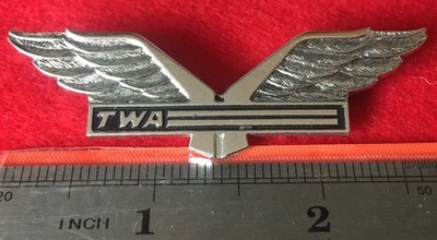 TWA Airlines Flight Attendant Purser Wing 3rd. Issue Type 2