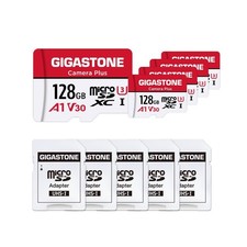 GIGASTONE Micro SD Card 128GB 5-Pack, Camera Plus, MicroSDHC Memory Card for ...