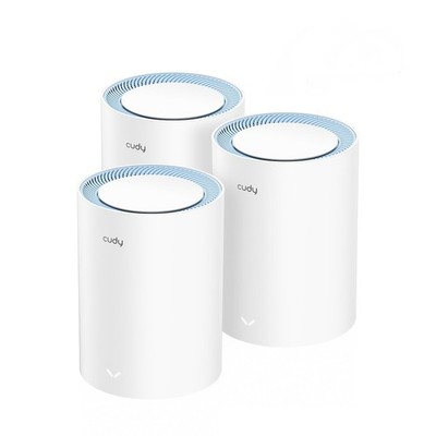 6971690792770 Cudy M1200 3-PACK Mesh-WLAN-System Dual-Band (2,4 GHz/5 GHz) Wi-Fi
