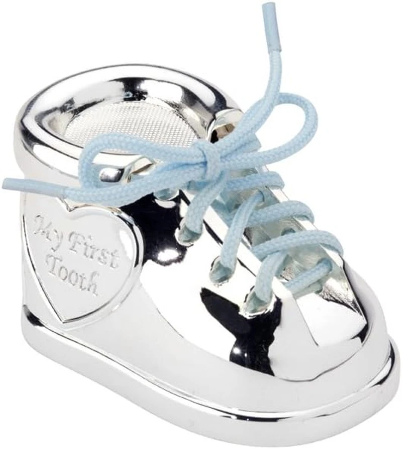 7276261 - Scatoletta per Denti Da Latte E Ciocche Di Capelli a Forma Di Scarpa C - Immagine 2 di 4