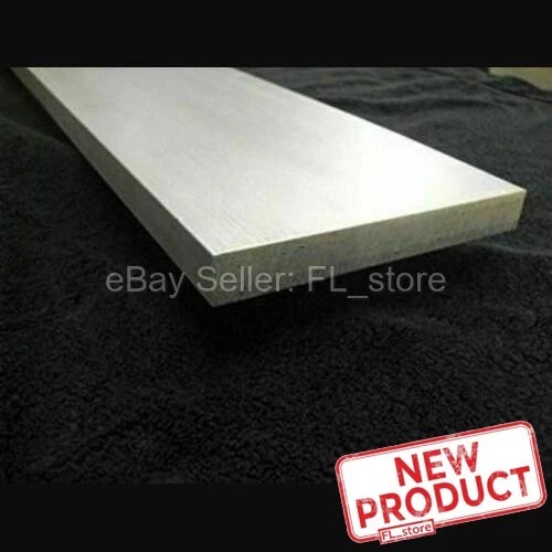 Barra de acabado sin pulir de aluminio de 3/8" x 2-1/2" x 6 pies 72 pulgadas de largo NUEVO Foto 3 de 4