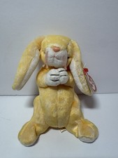 TY Beanie Baby GRACE Praying Bunny with Tags Yellow Rabbit RARE & Retired | 2000