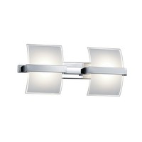 Led Wandlampe Glas Metall Schlafzimmer B:42 Cm 3000 K 5 W Wandleuchte Blendarm